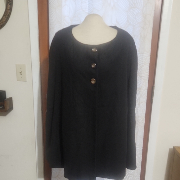 Moonar Jackets & Blazers - MOONAR Black Women's Fully Lined Carolers Cape/Jacket Size Large NWT